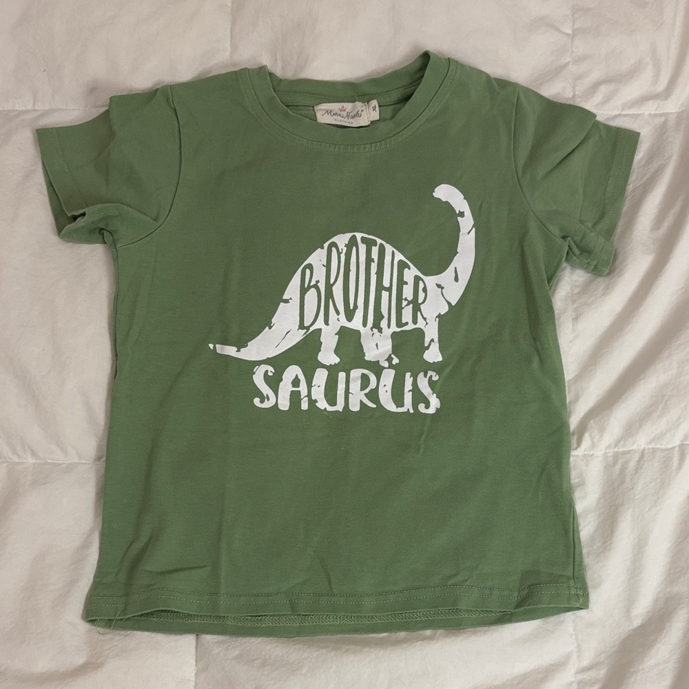 Matching 4T Green Brothersaurus Kids T-Shirt